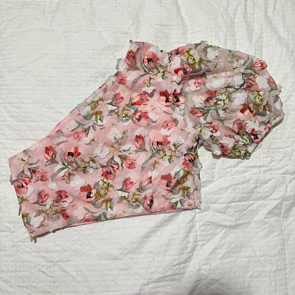 SHEIN Pink Floral Top